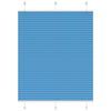 Vidaxl plissé rolgordijn 105x100cm stofbreedte 104,4cm polyester blauw