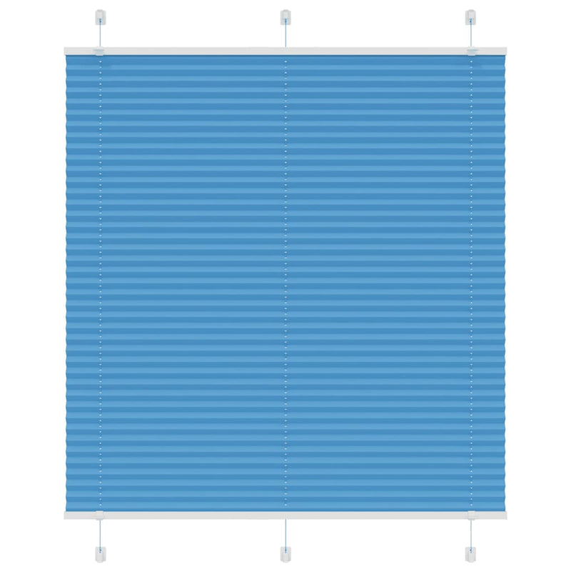 Vidaxl plissé rolgordijn 120x100cm stofbreedte 119,4cm polyester blauw