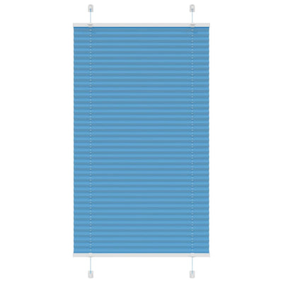 Vidaxl plissé rolgordijn 75x150 cm stofbreedte 74,4 cm polyester blauw