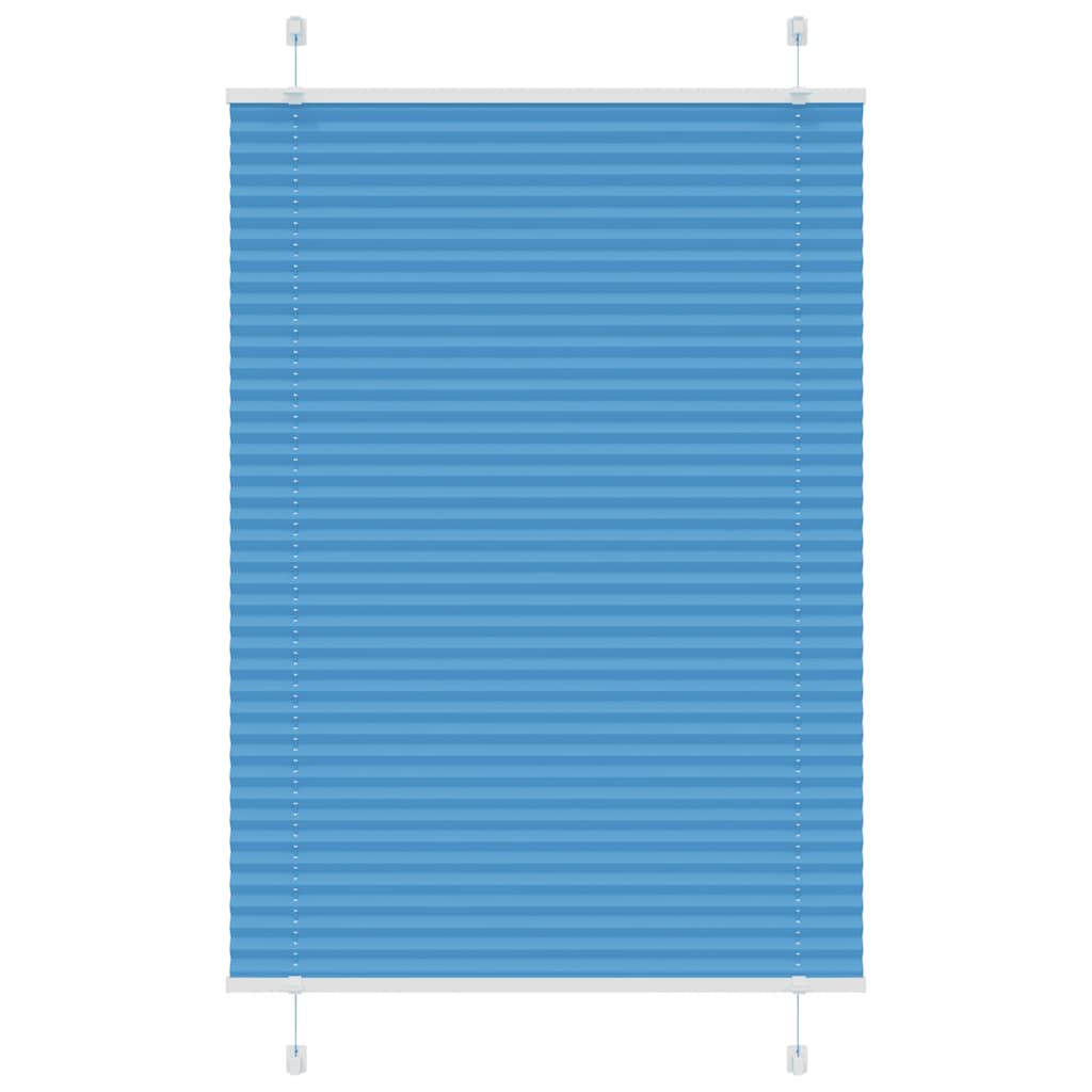 Vidaxl plissé rolgordijn 85x150 cm stofbreedte 84,4 cm polyester blauw