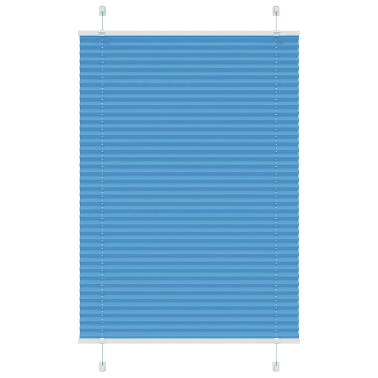 Vidaxl plissé rolgordijn 95x150 cm stofbreedte 94,4 cm polyester blauw