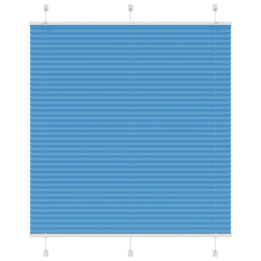 Vidaxl plissé rolgordijn 115x150cm stofbreedte 114,4cm polyester blauw