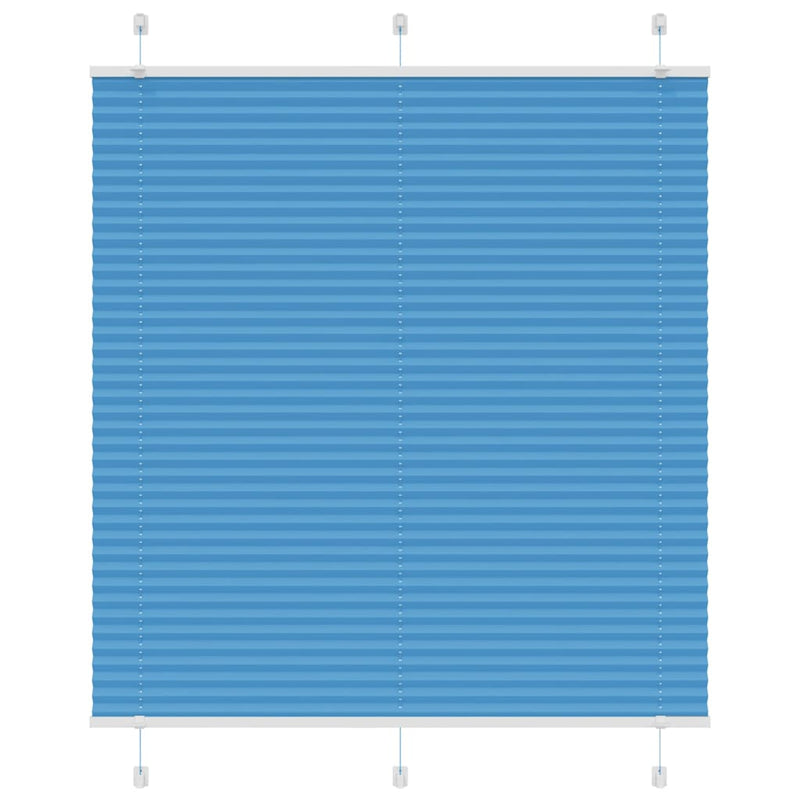 Vidaxl plissé rolgordijn 115x150cm stofbreedte 114,4cm polyester blauw