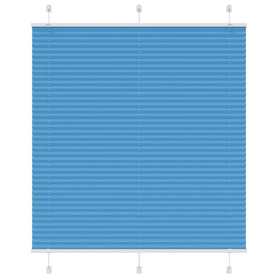 Vidaxl plissé rolgordijn 115x150cm stofbreedte 114,4cm polyester blauw