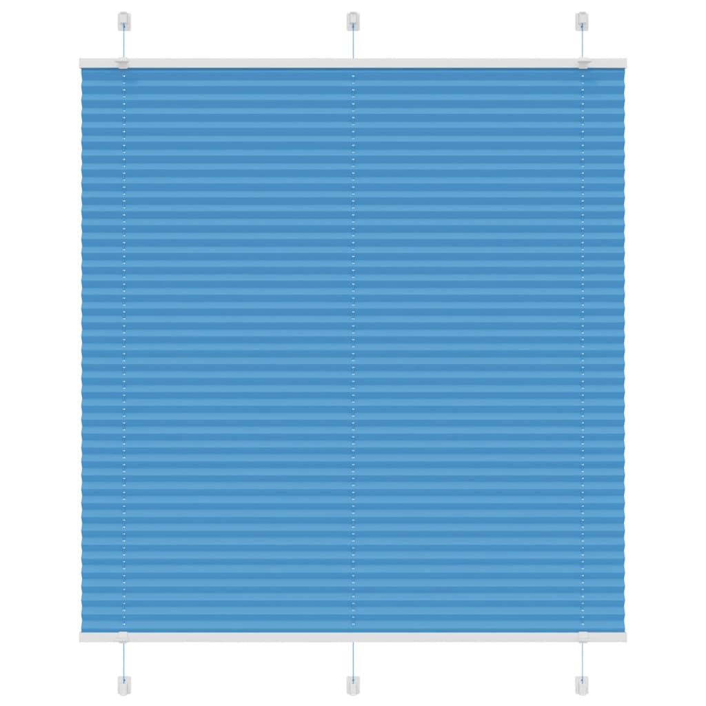 Vidaxl plissé rolgordijn 120x150cm stofbreedte 119,4cm polyester blauw