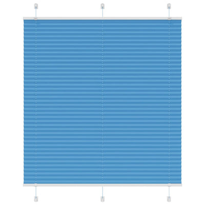 Vidaxl plissé rolgordijn 120x150cm stofbreedte 119,4cm polyester blauw