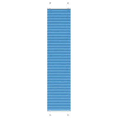 Vidaxl plissé rolgordijn 40x200 cm stofbreedte 39,4 cm polyester blauw