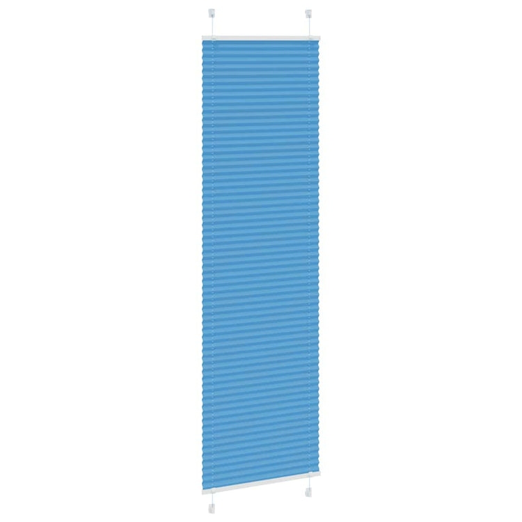 Vidaxl plissé rolgordijn 55x200 cm stofbreedte 54,4 cm polyester blauw