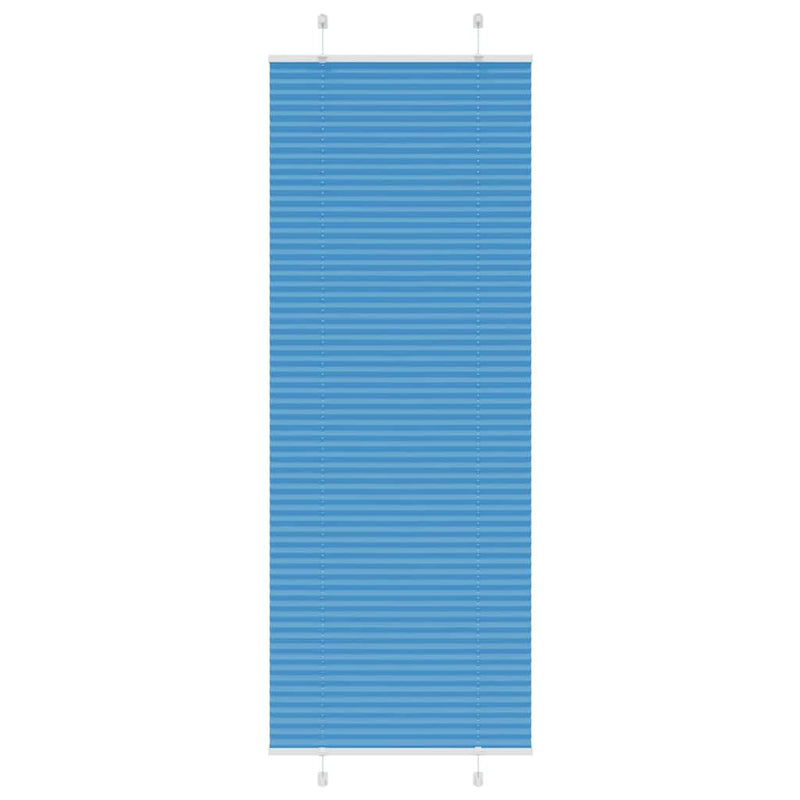 Vidaxl plissé rolgordijn 70x200 cm stofbreedte 69,4 cm polyester blauw
