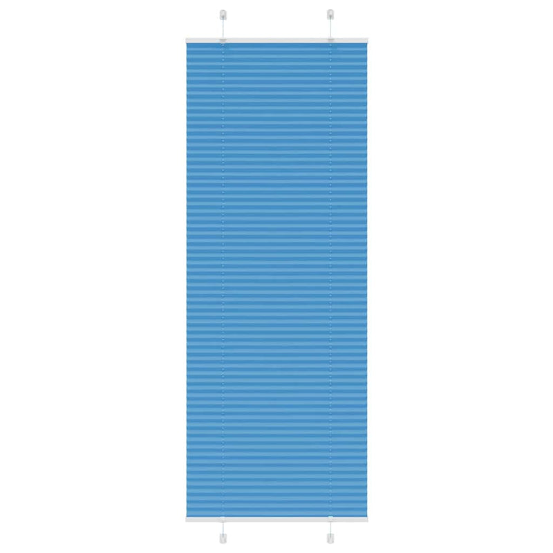Vidaxl plissé rolgordijn 75x200 cm stofbreedte 74,4 cm polyester blauw