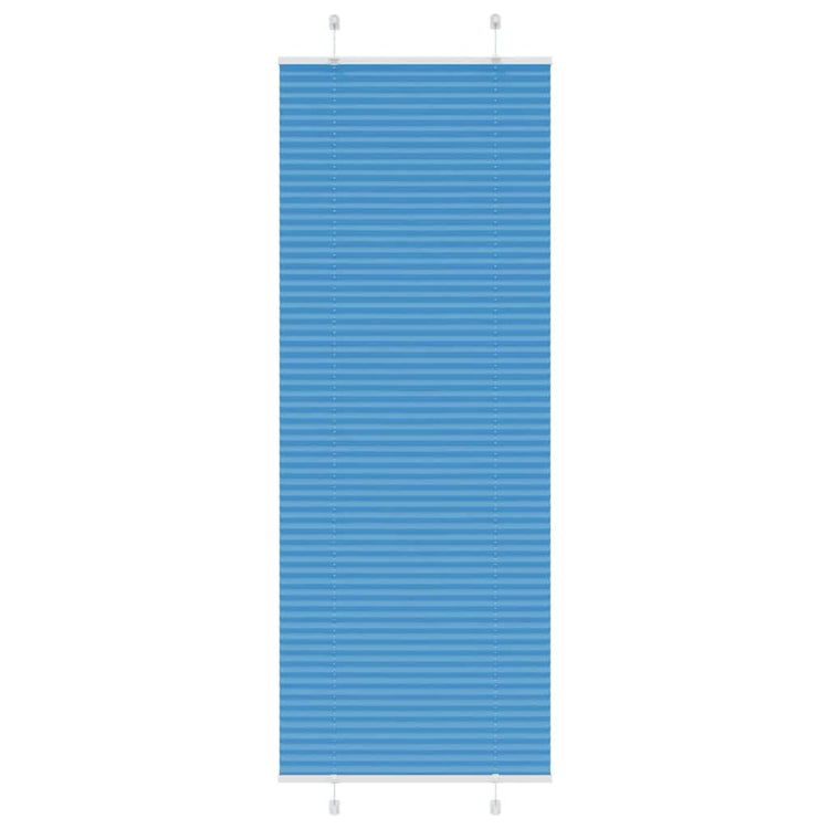 Vidaxl plissé rolgordijn 80x200 cm stofbreedte 79,4 cm polyester blauw