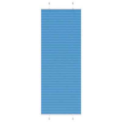 Vidaxl plissé rolgordijn 80x200 cm stofbreedte 79,4 cm polyester blauw