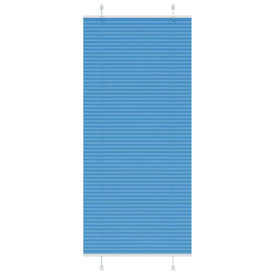 Vidaxl plissé rolgordijn 90x200 cm stofbreedte 89,4 cm polyester blauw