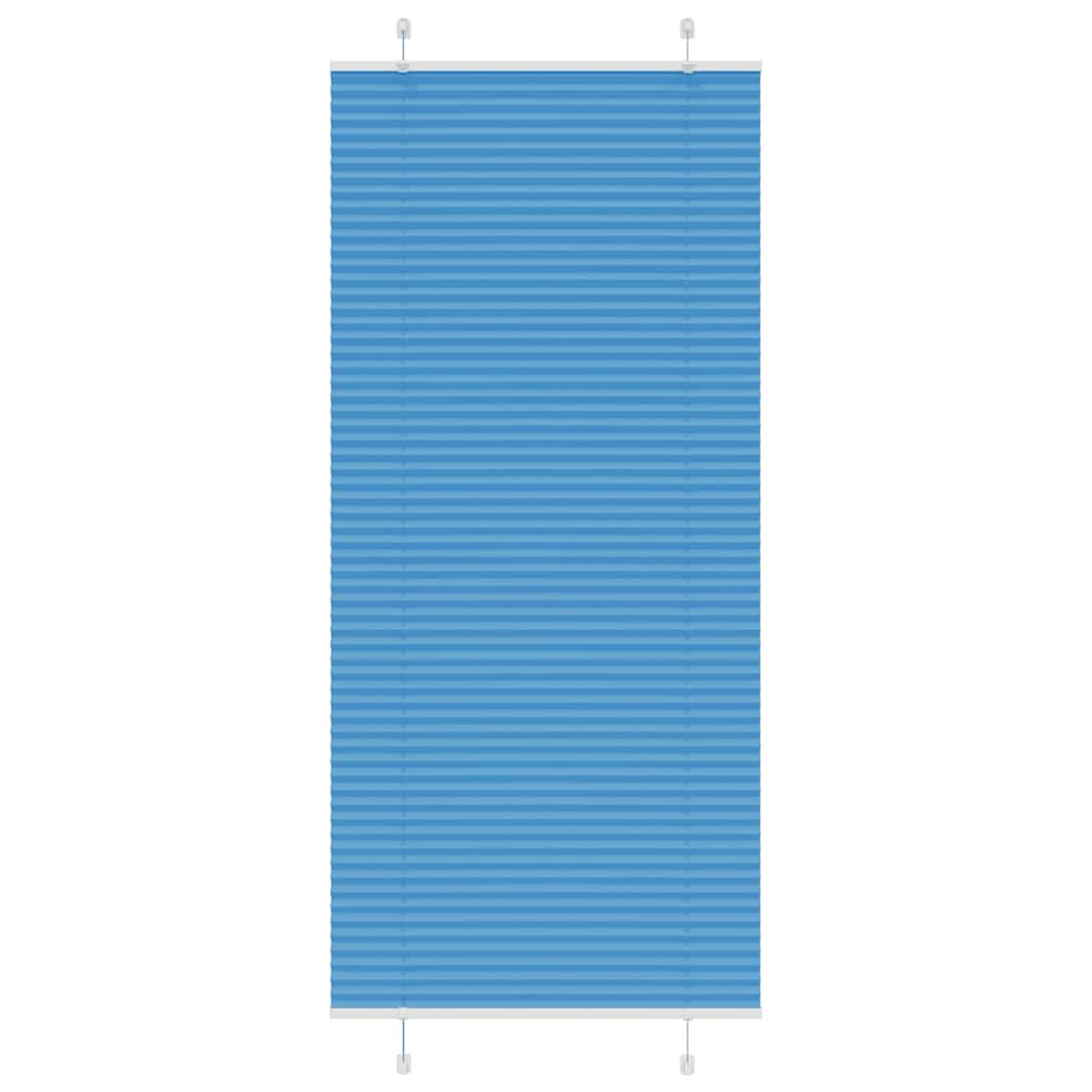 Vidaxl plissé rolgordijn 95x200 cm stofbreedte 94,4 cm polyester blauw