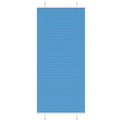 Vidaxl plissé rolgordijn 95x200 cm stofbreedte 94,4 cm polyester blauw