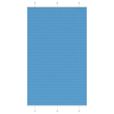 Vidaxl plissé rolgordijn 115x200cm stofbreedte 114,4cm polyester blauw