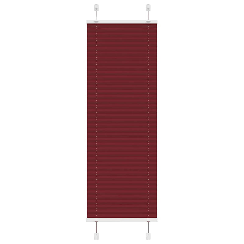 Vidaxl plissé rolgordijn 40x100 cm stofbreedte 39,4 cm bordeauxrood