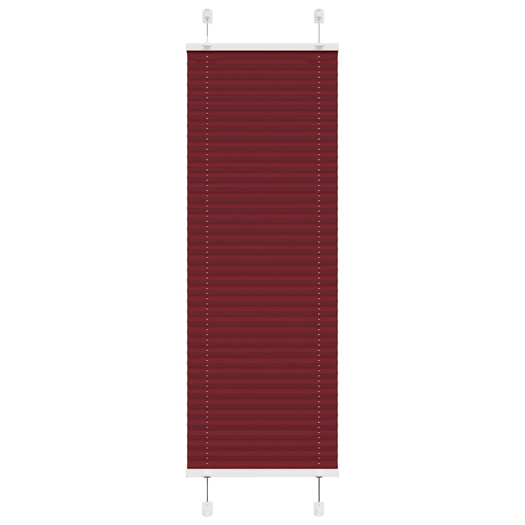 Vidaxl plissé rolgordijn 45x100 cm stofbreedte 44,4 cm bordeauxrood