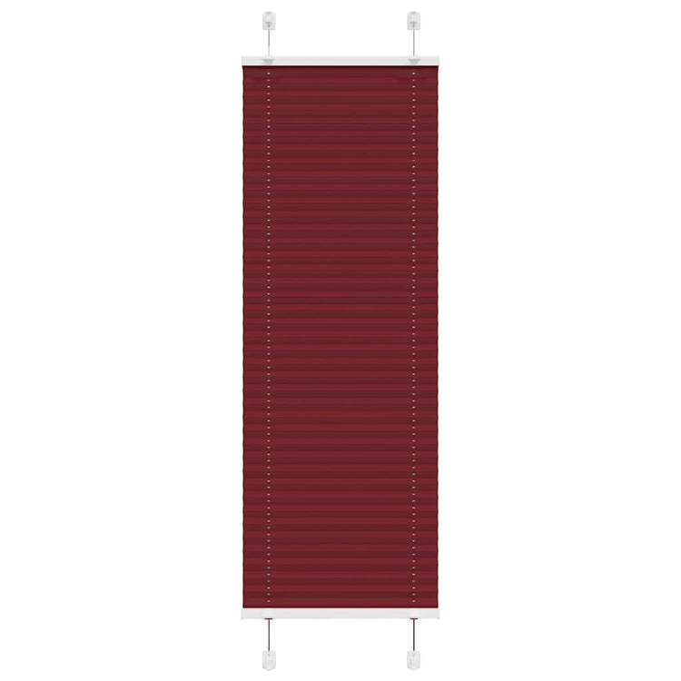Vidaxl plissé rolgordijn 45x100 cm stofbreedte 44,4 cm bordeauxrood