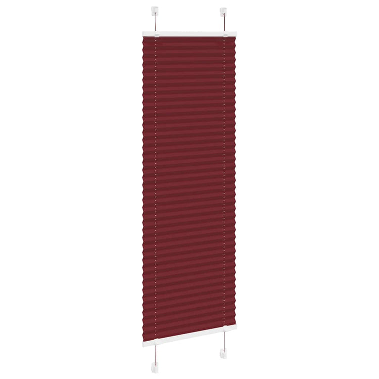 Vidaxl plissé rolgordijn 45x100 cm stofbreedte 44,4 cm bordeauxrood