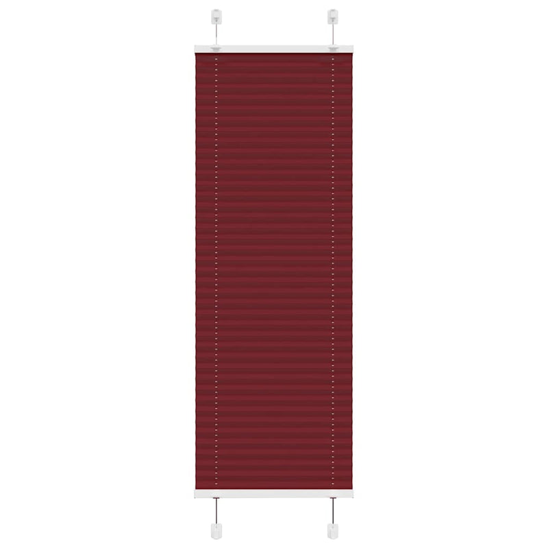 Vidaxl plissé rolgordijn 50x100 cm stofbreedte 49,4 cm bordeauxrood