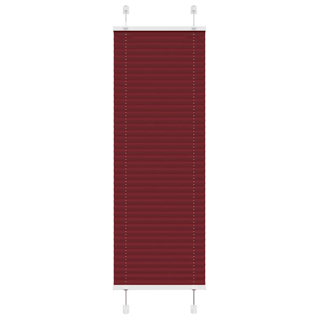 Vidaxl plissé rolgordijn 50x100 cm stofbreedte 49,4 cm bordeauxrood