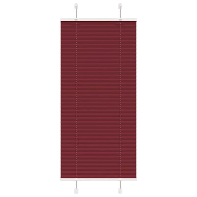 Vidaxl plissé rolgordijn 55x100 cm stofbreedte 54,4 cm bordeauxrood