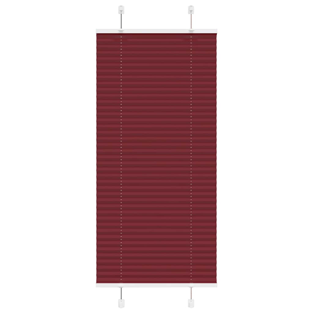 Vidaxl plissé rolgordijn 60x100 cm stofbreedte 59,4 cm bordeauxrood