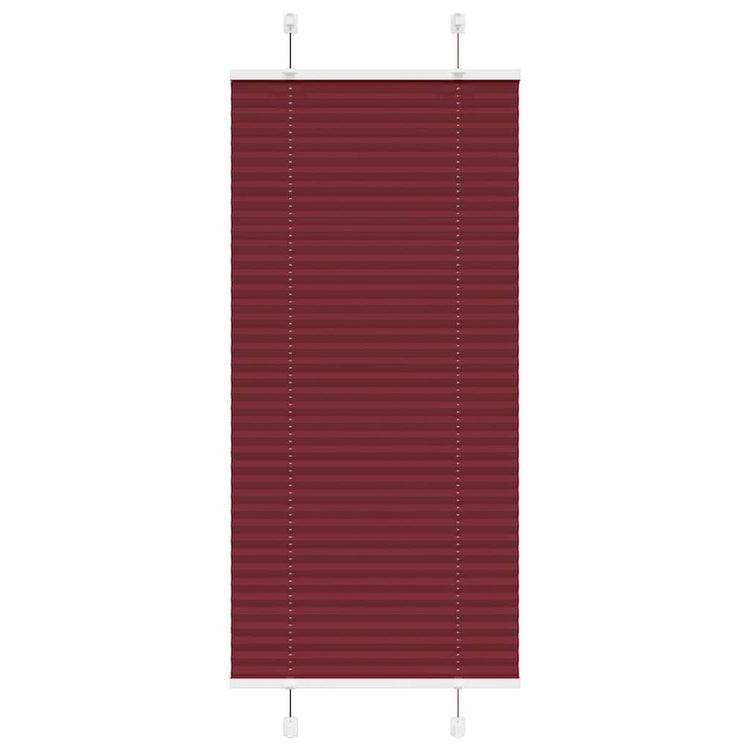 Vidaxl plissé rolgordijn 60x100 cm stofbreedte 59,4 cm bordeauxrood