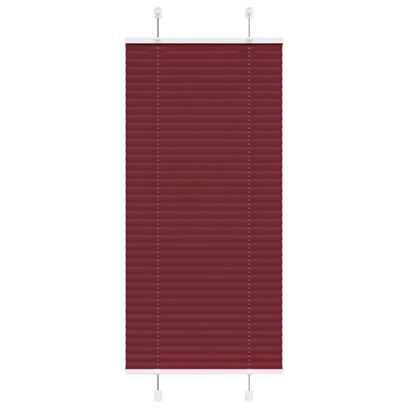 Vidaxl plissé rolgordijn 60x100 cm stofbreedte 59,4 cm bordeauxrood