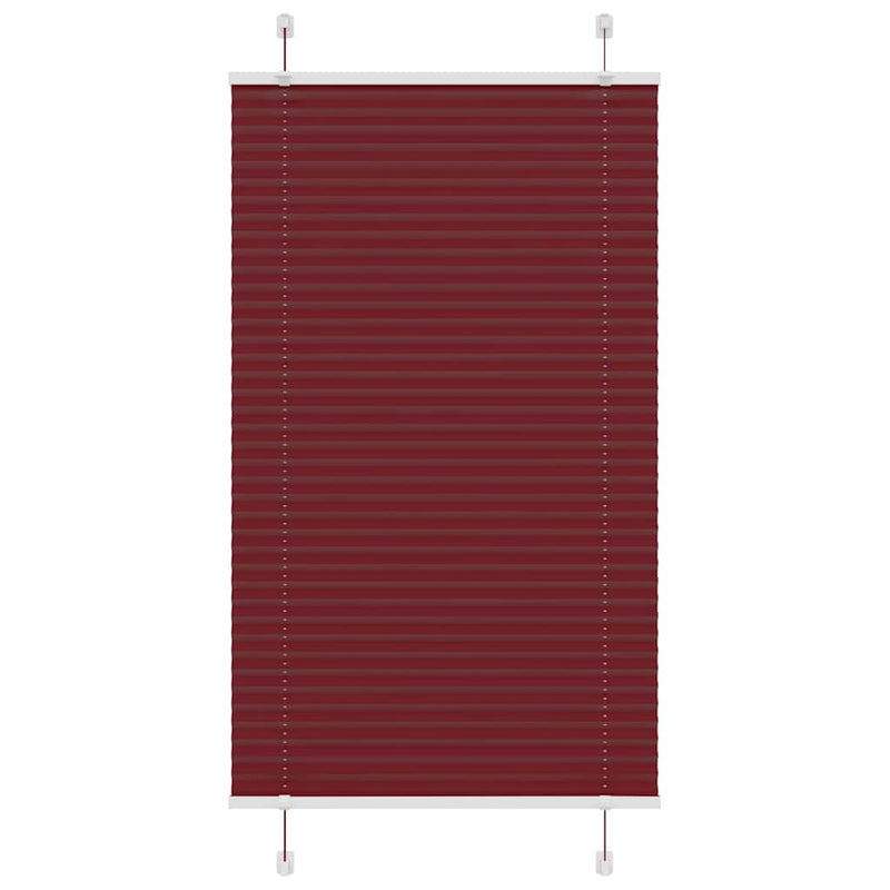 Vidaxl plissé rolgordijn 70x100 cm stofbreedte 69,4 cm bordeauxrood