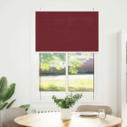 Vidaxl plissé rolgordijn 85x100 cm stofbreedte 84,4 cm bordeauxrood - afbeelding 2