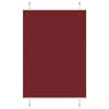 Vidaxl plissé rolgordijn 100x100 cm stofbreedte 99,4cm bordeauxrood