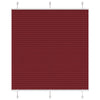 Vidaxl plissé rolgordijn 115x100cm stofbreedte 114,4cm bordeauxrood