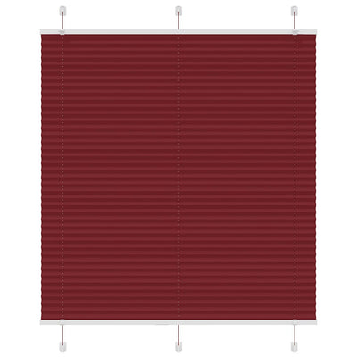 Vidaxl plissé rolgordijn 120x100cm stofbreedte 119,4cm bordeauxrood