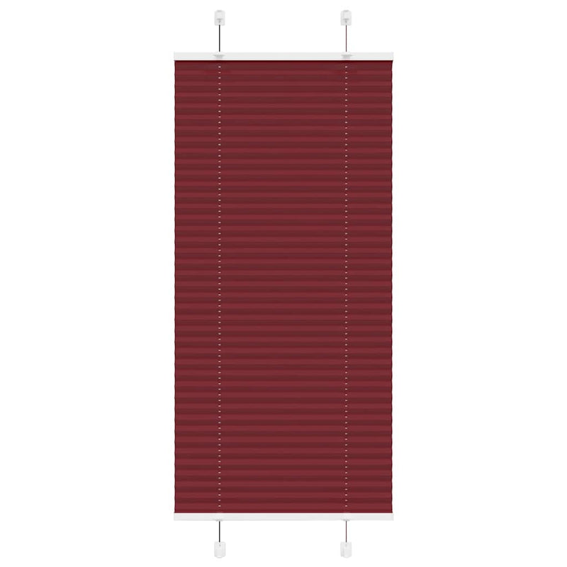 Vidaxl plissé rolgordijn 55x150 cm stofbreedte 54,4 cm bordeauxrood