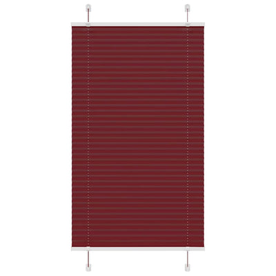 Vidaxl plissé rolgordijn 70x150 cm stofbreedte 69,4 cm bordeauxrood