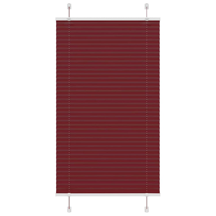 Vidaxl plissé rolgordijn 70x150 cm stofbreedte 69,4 cm bordeauxrood