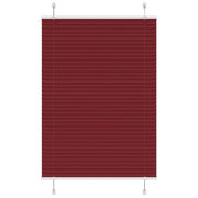 Vidaxl plissé rolgordijn 85x150 cm stofbreedte 84,4 cm bordeauxrood - afbeelding 1