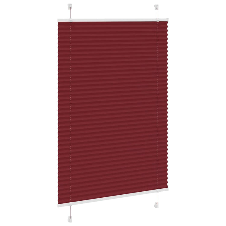 Vidaxl plissé rolgordijn 85x150 cm stofbreedte 84,4 cm bordeauxrood