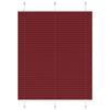 Vidaxl plissé rolgordijn 105x150cm stofbreedte 104,4cm bordeauxrood