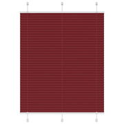 Vidaxl plissé rolgordijn 110x150cm stofbreedte 109,4cm bordeauxrood - afbeelding 1