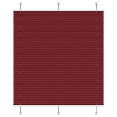 Vidaxl plissé rolgordijn 120x150cm stofbreedte 119,4cm bordeauxrood