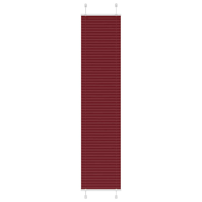 Vidaxl plissé rolgordijn 45x200 cm stofbreedte 44,4 cm bordeauxrood