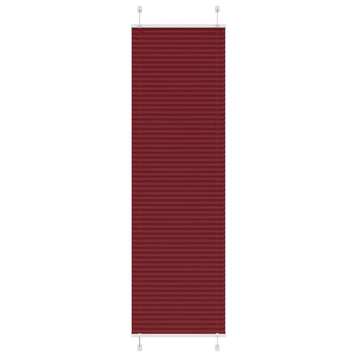 Vidaxl plissé rolgordijn 55x200 cm stofbreedte 54,4 cm bordeauxrood