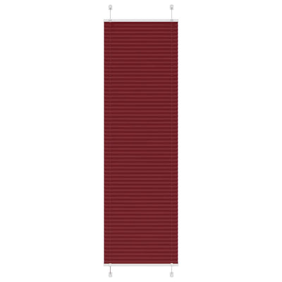 Vidaxl plissé rolgordijn 60x200 cm stofbreedte 59,4 cm bordeauxrood