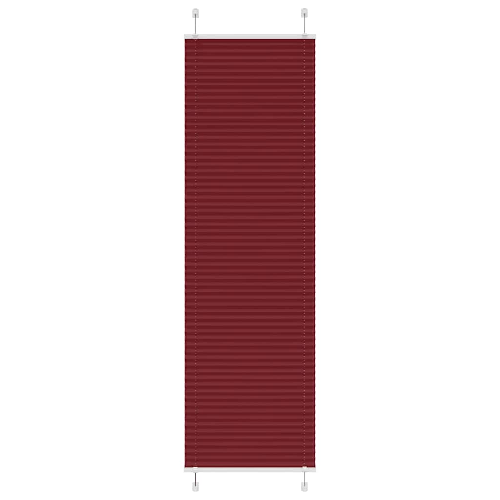 Vidaxl plissé rolgordijn 65x200 cm stofbreedte 64,4 cm bordeauxrood
