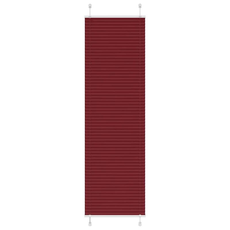 Vidaxl plissé rolgordijn 65x200 cm stofbreedte 64,4 cm bordeauxrood