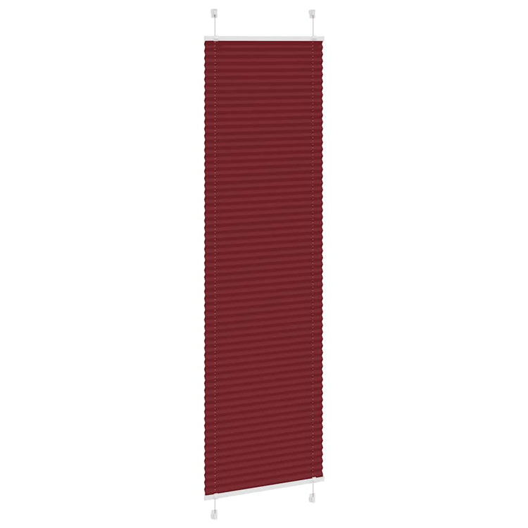 Vidaxl plissé rolgordijn 65x200 cm stofbreedte 64,4 cm bordeauxrood
