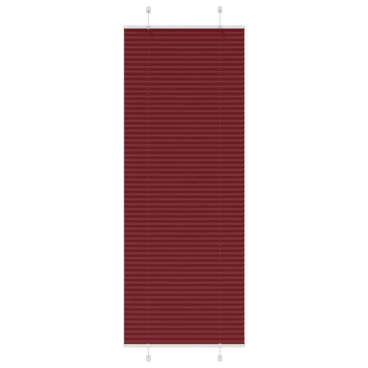 Vidaxl plissé rolgordijn 70x200 cm stofbreedte 69,4 cm bordeauxrood